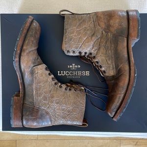 LUCCHESE CROC/LEATHER